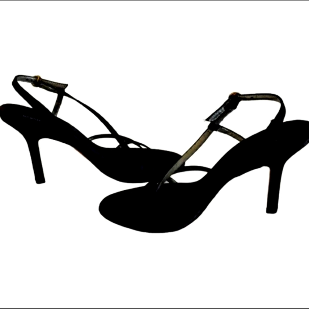 💋BCBGMaxAria strappy satin heels 6/36 - Picture 3 of 7